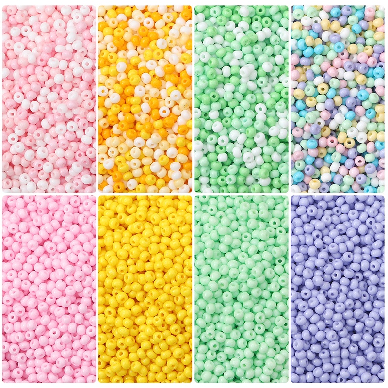 2/3mm Kualitas Tinggi Warna Solid Czech Glass Seed Beads DIY Gelang Kalung Beads Untuk Membuat Perhiasan Jahit Aksesoris