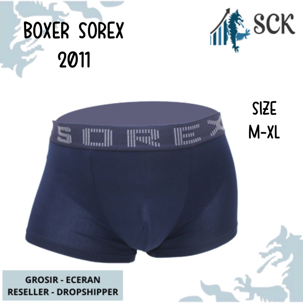 [ISI 3] CD Pria SOREX 2011 Model BOXER / Pakaian Dalam Pria Celana Dalam M-XL