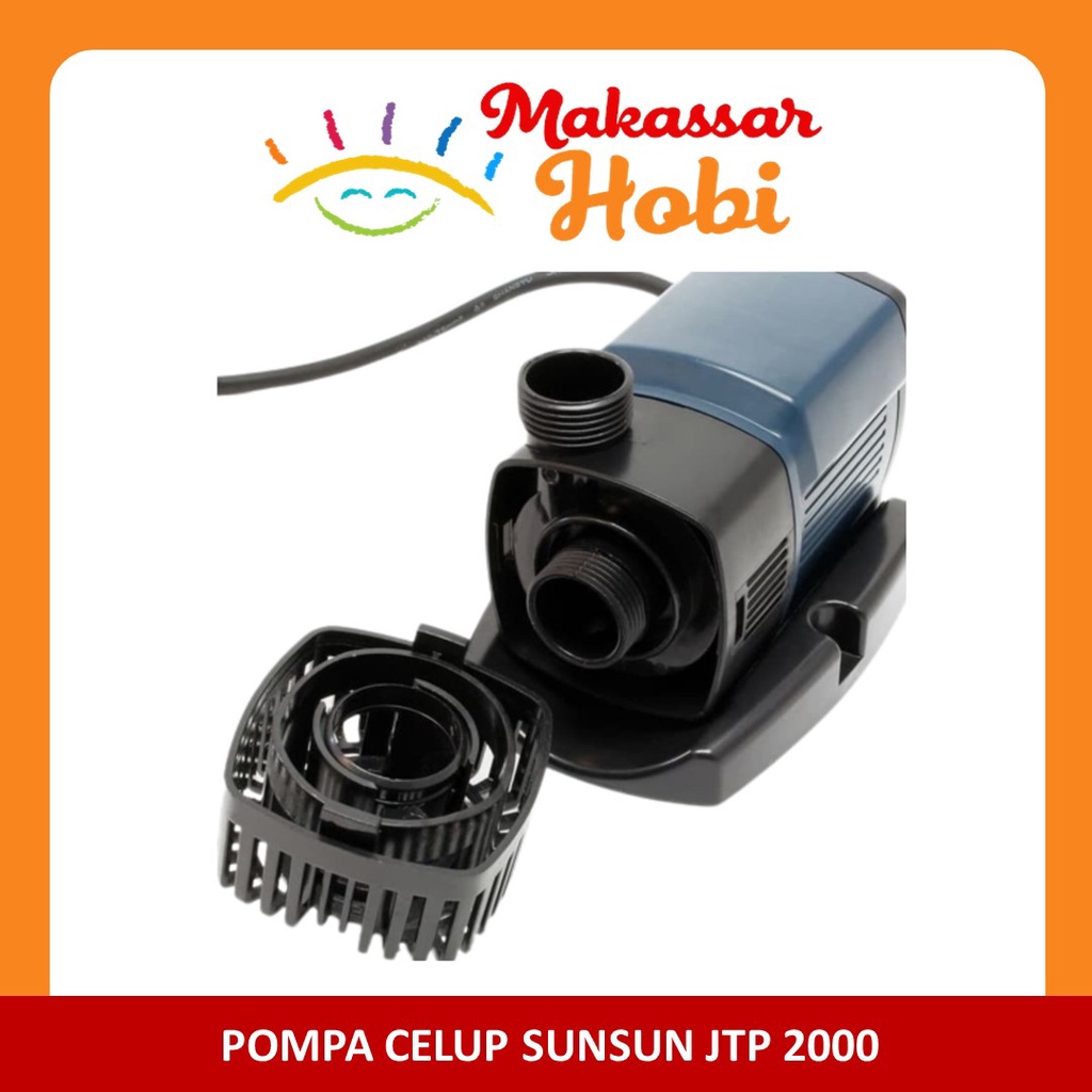 Sunsun JTP 2000 Pompa Celup Aquarium Kolam Ikan Hemat Listrik Energi