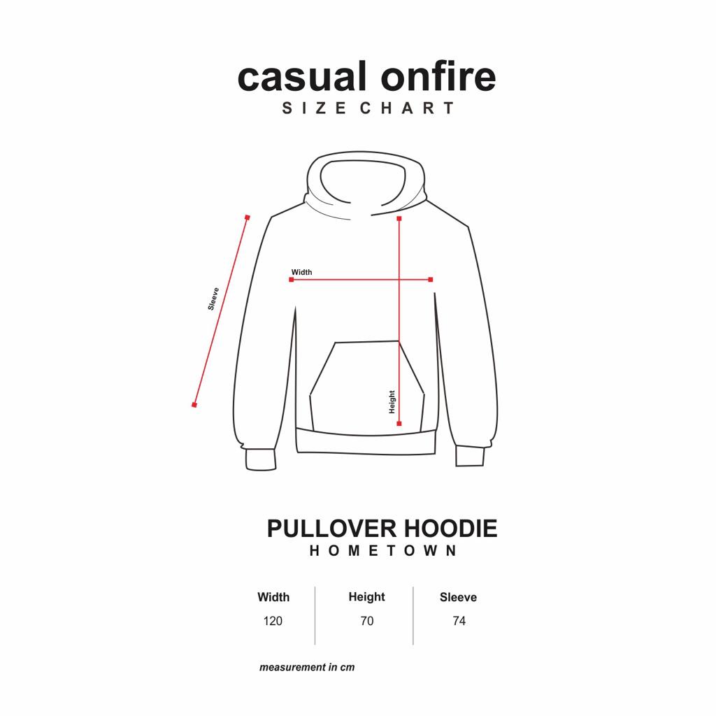 CASUAL ONFIRE - Hometown Pullover Hoodie