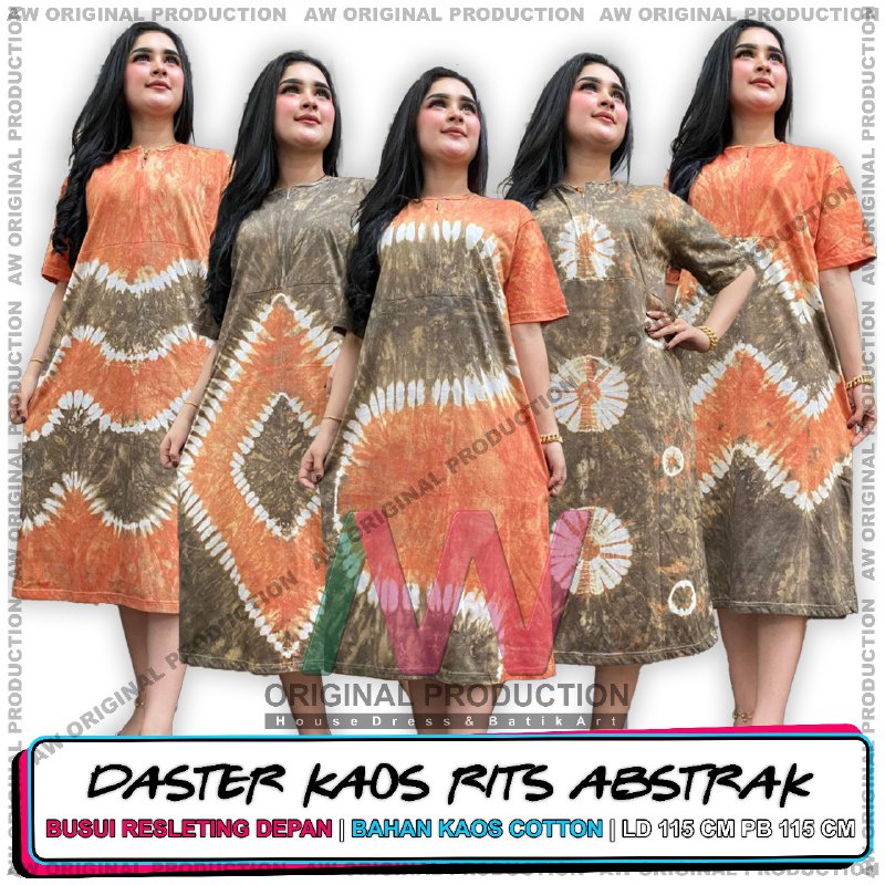 PAKET USAHA 3PCS DASTER KAOS ABSTRAK LENGAN PENDEK BUSUI BUMIL KEKINIAN BATIK PEKALONGAN TERBARU