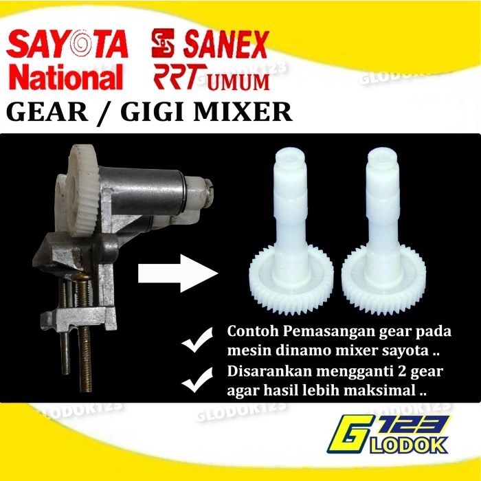 Gear Gigi Hand Stand Mixer Cosmos Sanex National RRT Original