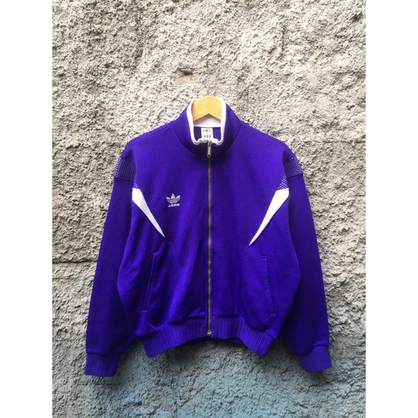 hoodie jaket tracktop adidas vintage 80s x descente second brand original thrift