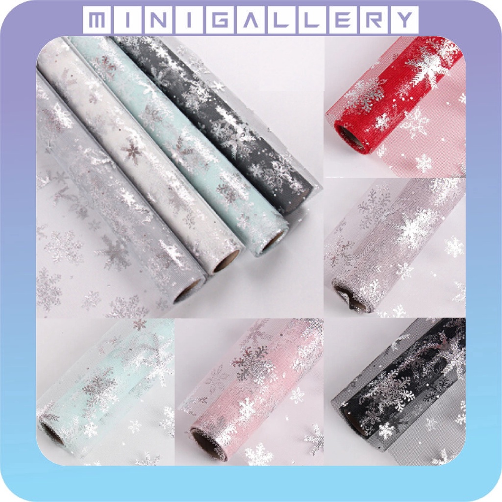 

Flower Wrapping Snow Tile Lembaran Kain Tile Salju Per Roll Pembungkus Buket Bunga KB6091