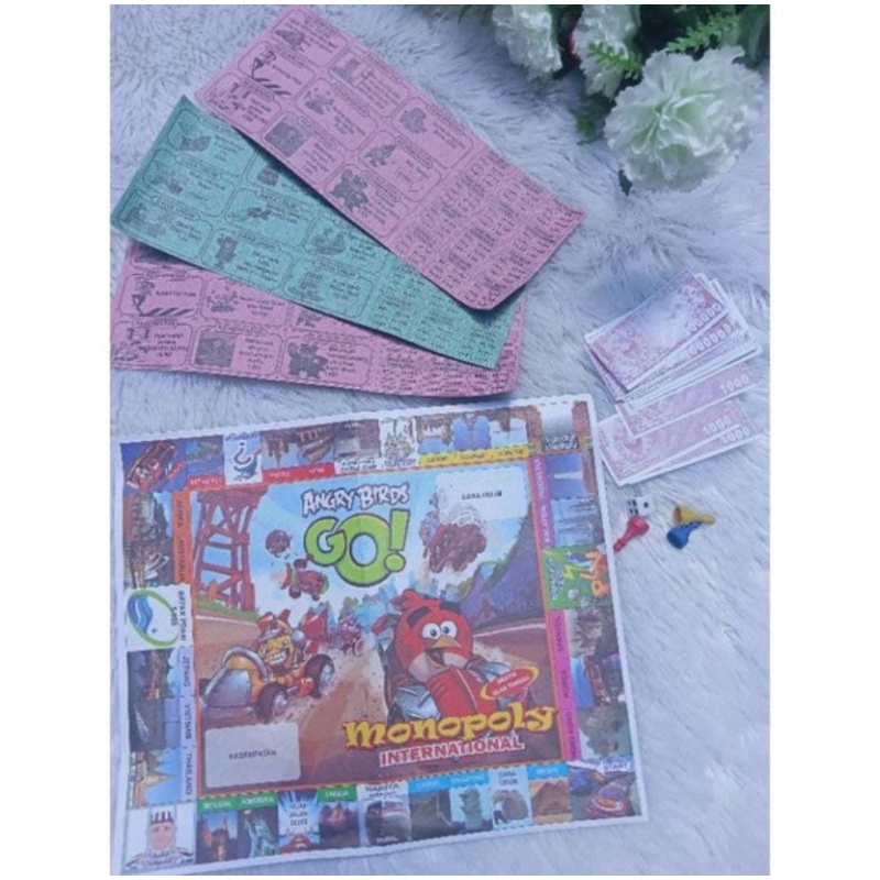 [ MAINAN ] Mainan Monopoli Kecil || Mainan Monopoli isi 4 Lengkap || Mainan Monopoli Anak