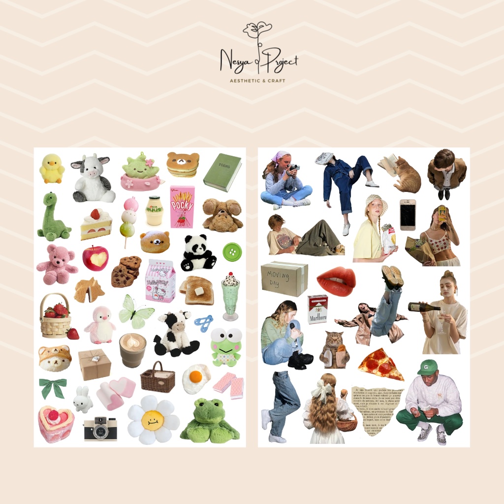 

Collage kit Sticker Pack Doff | Journal Sticker | Tumblr Sticker | Stiker HP/Laptop/Tumblr/journal