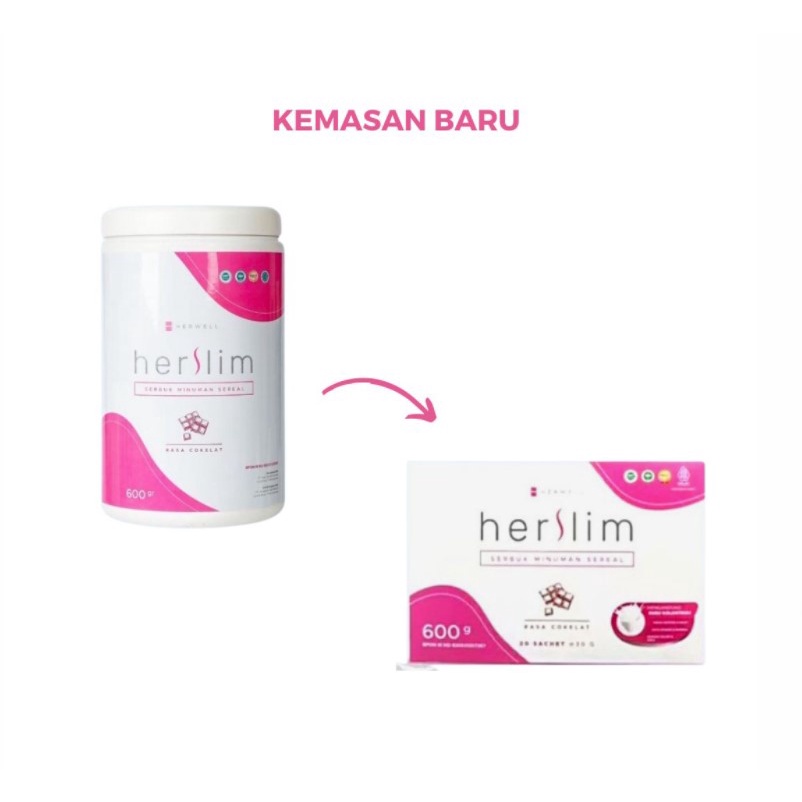 Herwell HER WELL Herslim HER SLIM 20 sachet - Susu Kolostrum Super food Minuman Penurun Berat Badan