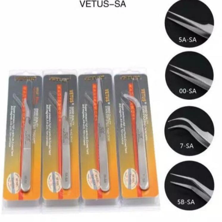 ❂ PINSET VETUS ORIGINAL PINSET LURUS BENGKOK PINSET VOLUME VETUS ORIGINAL ➼