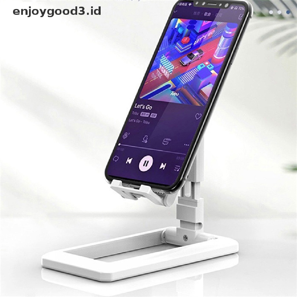 【 Rready Stock 】 Portable Tablet Mobile Phone Desktop Holder Adjustable Desk Smartphone Stand （ ID ）