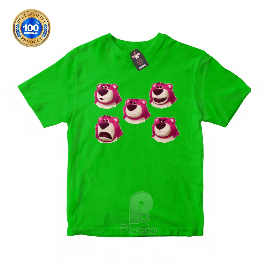 (FREE NAMA) BAJU KAOS ATASAN ANAK MOTIF LOTSO TOY STORY UNISEX Bahan COTTUN