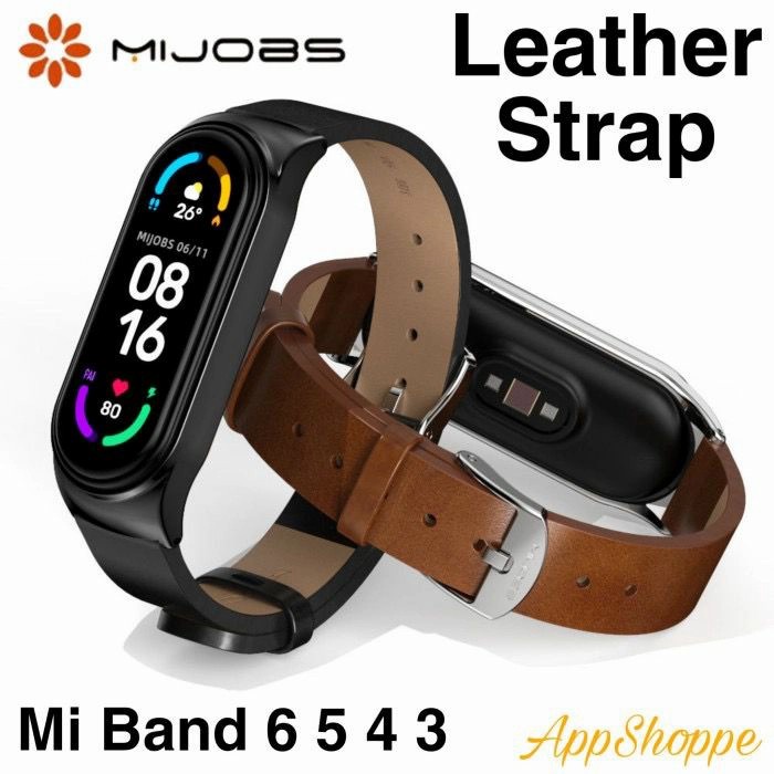 /////] Xiaomi Mi Band 6 5 4 3 MIJOBS BAND Leather Replacement Strap ORIGINAL