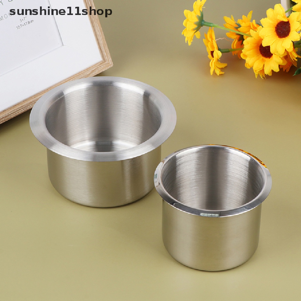 Sho Car Cup Holder Drink Cup Holder Recessed Stainless Steel Tempat Gelas Minuman Kaleng N