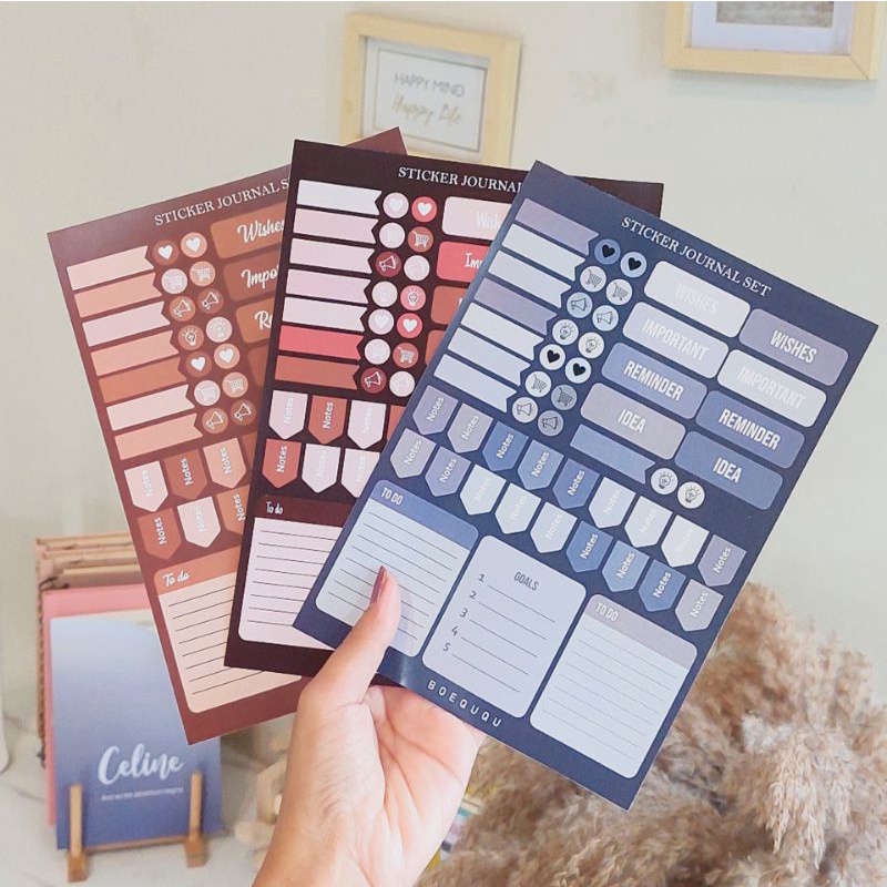 

Sticker Kawai / Custom Custting Sticker / Sticker Scrapbook / Scrapbooking / Bujo / Buku Journaling