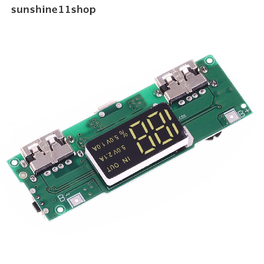 Sho Compact 18650modul Pengisian Display Digital Lithium 5V2.4A 2A 1A Output Usb Ganda Digital Display Booster N