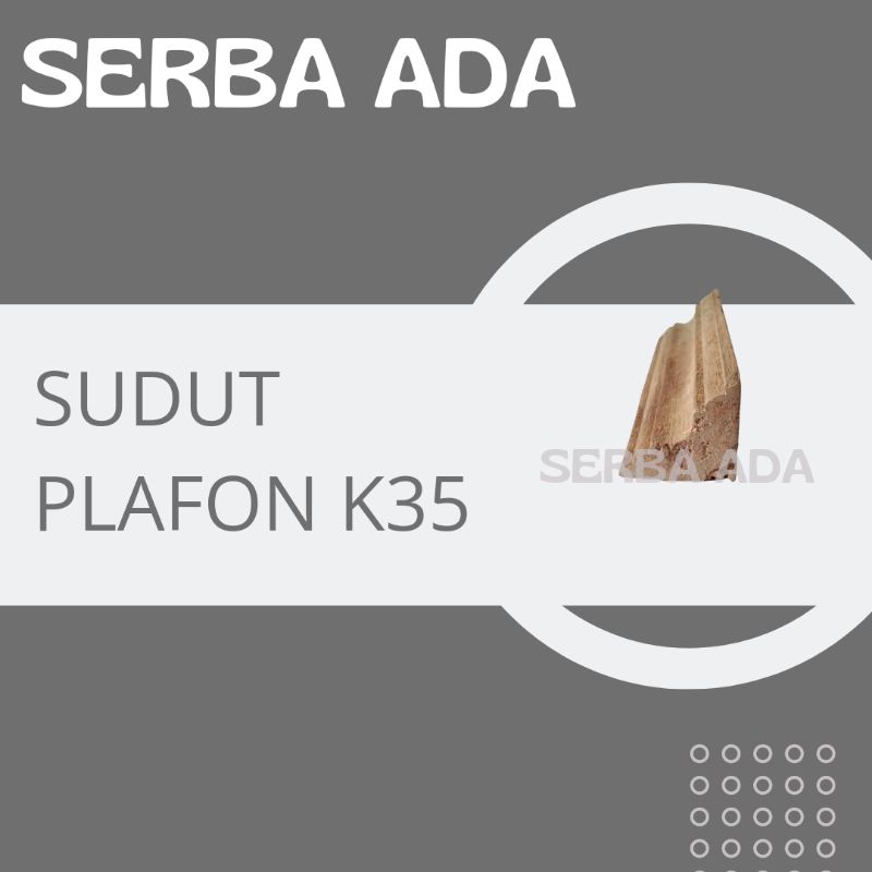 Lis Kayu Plafon K35 Panjang 3,9 meter