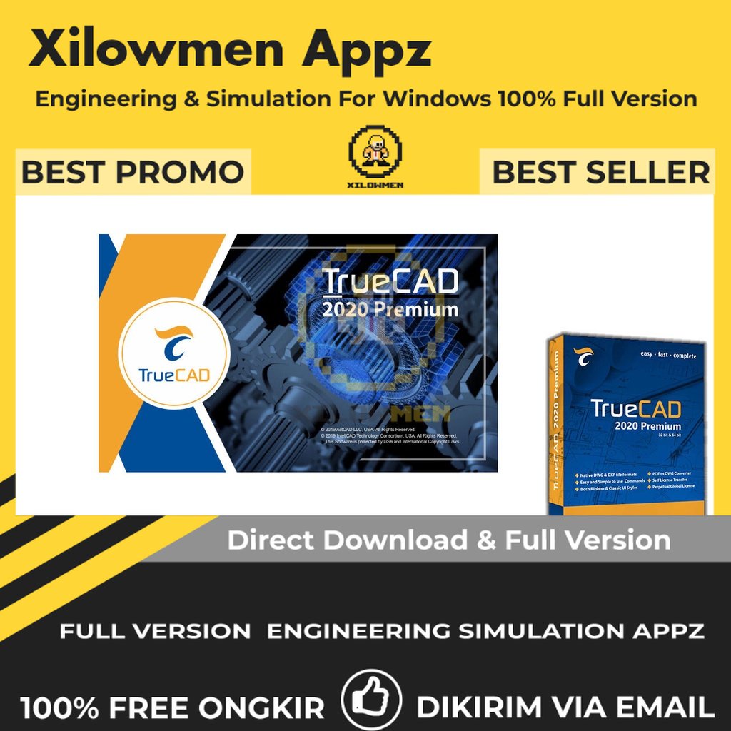 [Full Version] TrueCAD Premium 2020 Pro Engineering Software Lifetime Win OS