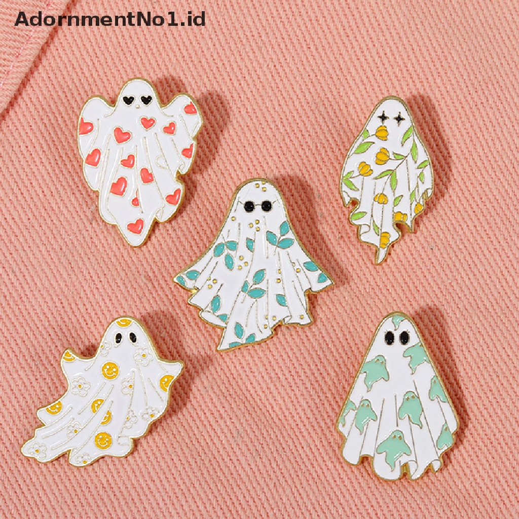 [AdornmentNo1] Enamel Pin Halloween Hantu Seram Bros Kerah Lencana Ransel Pakaian Pin Kartun Lucu Perhiasan Hadiah Untuk Teman Anak [ID]