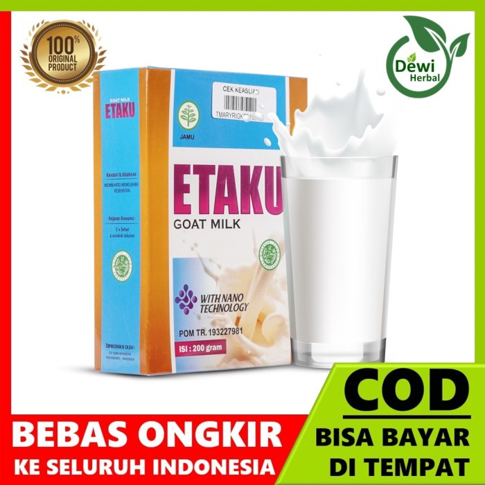 

[ COD ] Susu Kambing Etawa Bubuk (TANPA GULA) - Walatra Etaku Goat Milk 25g