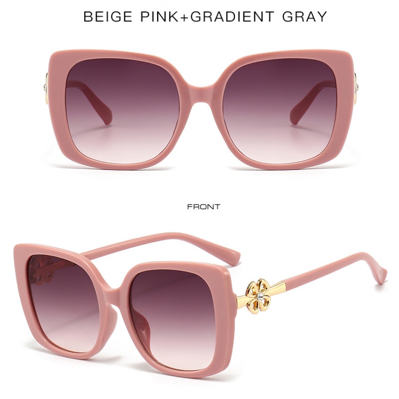 Kacamata Fashion Wanita Bunga Hias Berlian Dekorasi Shades