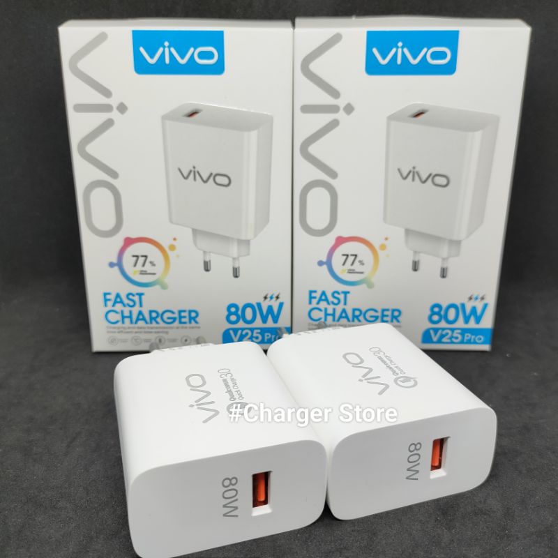 Adaptor Batok Charger Vivo 80W Support Fast Charging Flash Charge