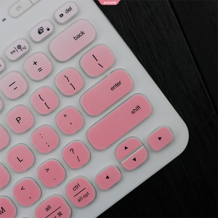 Keyboard Nirkabel Hanya Cover Untuk Logitech K480 US Soft Silicone Film Case Slim Tipis Dalam Bahasa Inggris [ZXL]