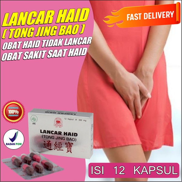 Obat sakit haid pelancar menstruasi lancar haid obat cina tong jing bao 12 kapsul original
