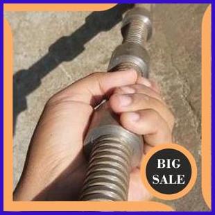 limited stock As Drat Ulir Kotak Diameter 25mm Panjang 60cm Plus 4 Mur Long Drat As Drat 1