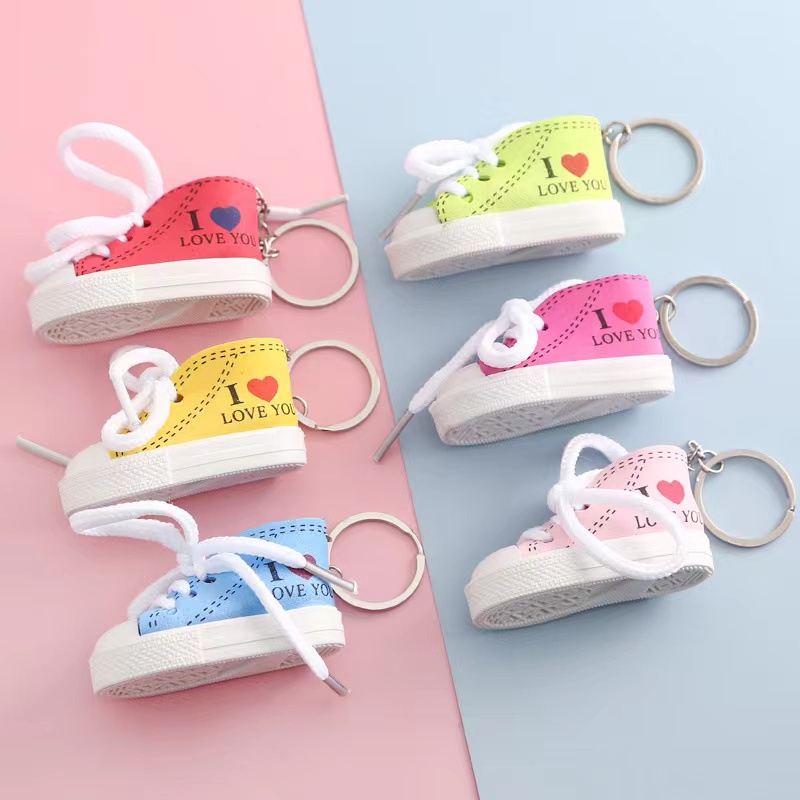 Aksesories kunci Model sepatu Mini sneakers Keychain Standar Motor Sepeda YS003