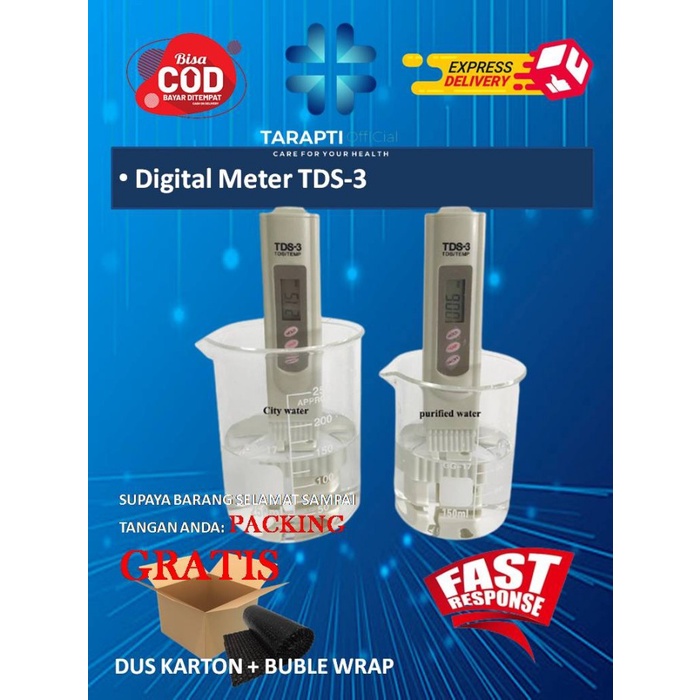 Terlaris Alat Ukur Kualitas Air Minum / Tds Meter Hidroponik / Alat Cek Air
