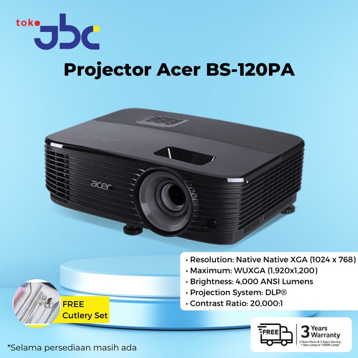 

[[JNT COD]] Projector ACER BS-120PV / PA XGA 4000 ANSI Lumens VGA HDMI BS 120 PV