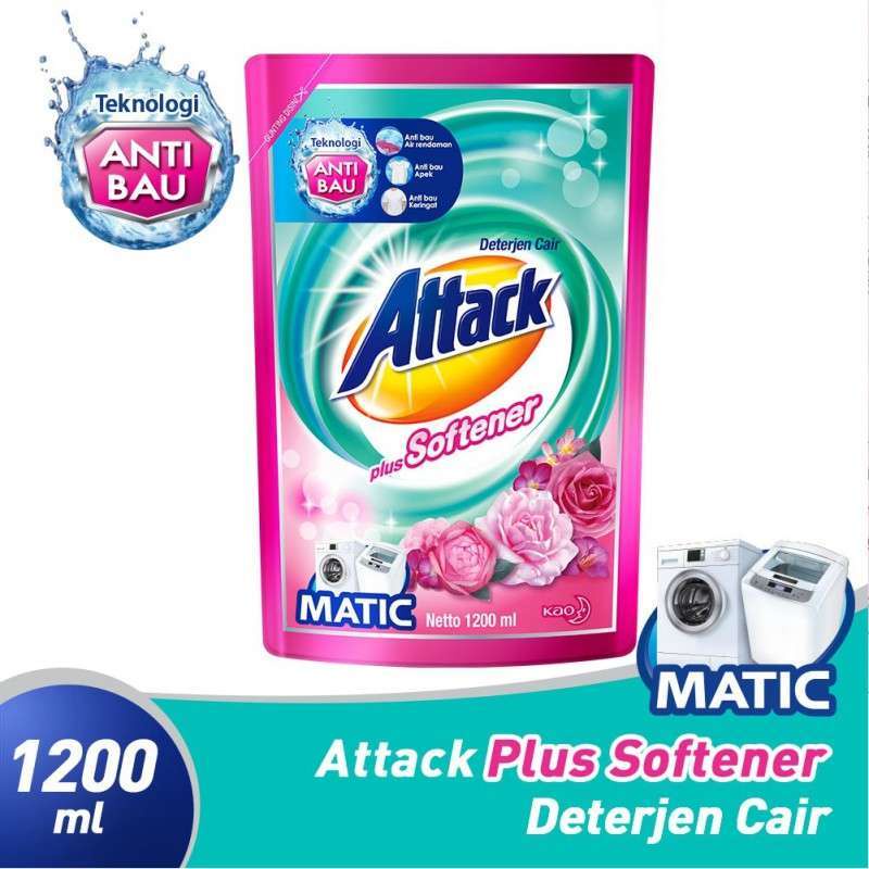 ATTACK PLUS SOFTENER 1200ML POUCH