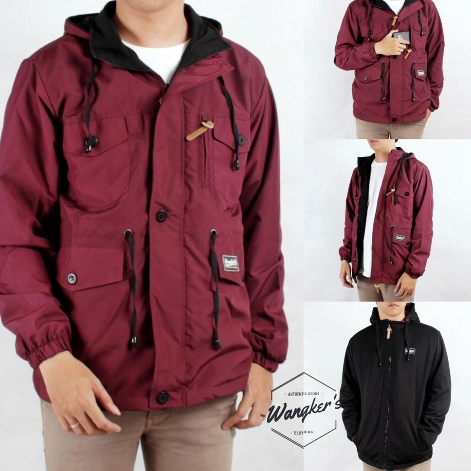 Rekomendasi JAKET PRIA PARKA WANGKERS 4 SAKU / JAKET BOLAK BALIK TERBARU