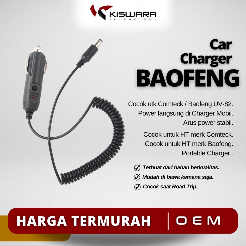 Car Charger HT Baofeng UV-82