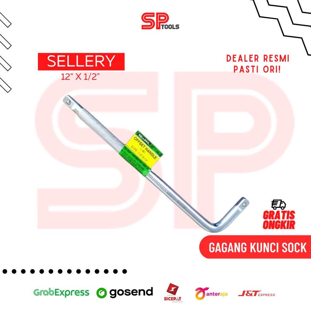 GAGANG STAND KUNCI SOCK SOK SOK 1/2"X12" OFFSET HANDLE SELLERY 77-240