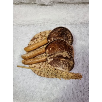 [Terlaris Today]  CENTONG SAYUR BATOK KELAPA / Centong Nasi Batok Kelapa / Sendok Nasi Batok Kelapa 