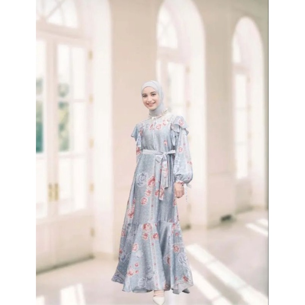 Mandala dress blue S vanilla hijab free tas