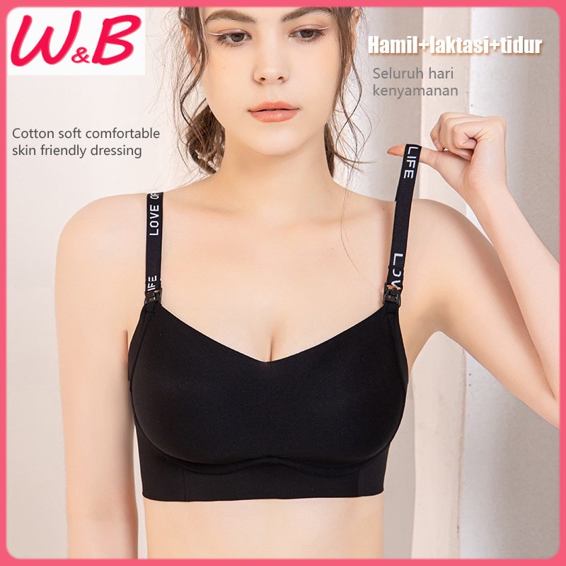 Bra menyusui Tanpa kawat push up bH menyusui Seamless Bahan Katun B1071