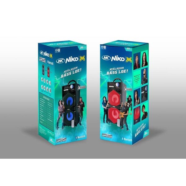 Niko Speaker Active with Bluetooth 25Watt MOBI / MOVI 4 /MOVI 5 - MURAH