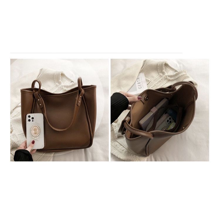 Tas Wanita Selempang Bahu cantik FT63 coklat kopi coffee kulit cantik 29 x 11.5 x 28 cm pouch