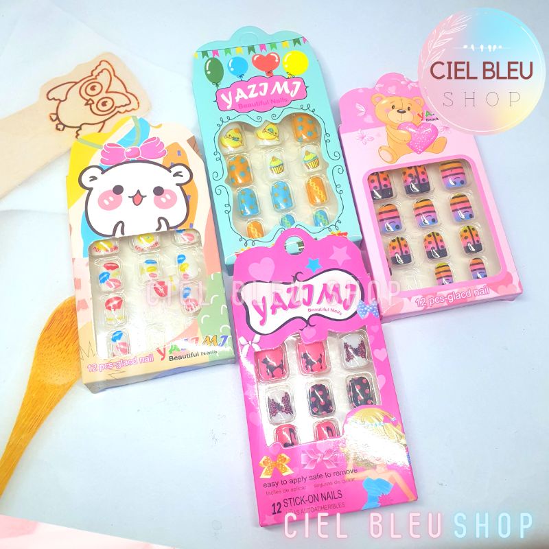 (1 Set =12 pcs)  Kuku Palsu Dewasa BOX / Fake Nails Beauty Nail Art