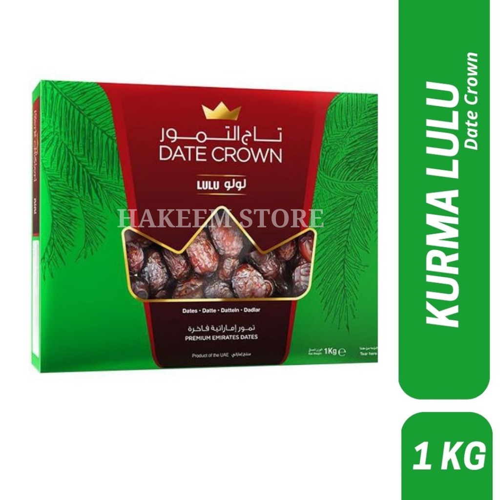 

Kurma Date Crown Lulu 1kg Kurma Premium Emirates Dates Enak Lembut Dan Manis Original