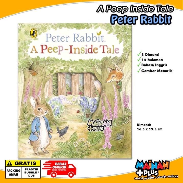 Buku Edukasi Aktivitas Anak Usborne 3D A Peep Inside Tale Peter Rabbit