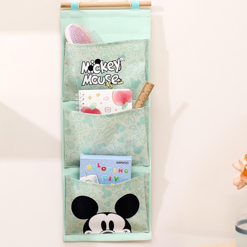 Original MINISO Gantungan 3 Pouch Gantung Storage Bag Gantung 3 Pocket tas penyimpanan gantung Micke