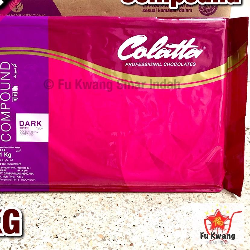 

✈ Colatta Dark Chocolate Compound Cokelat Coklat Hitam Blok Batang 1 KG ♛