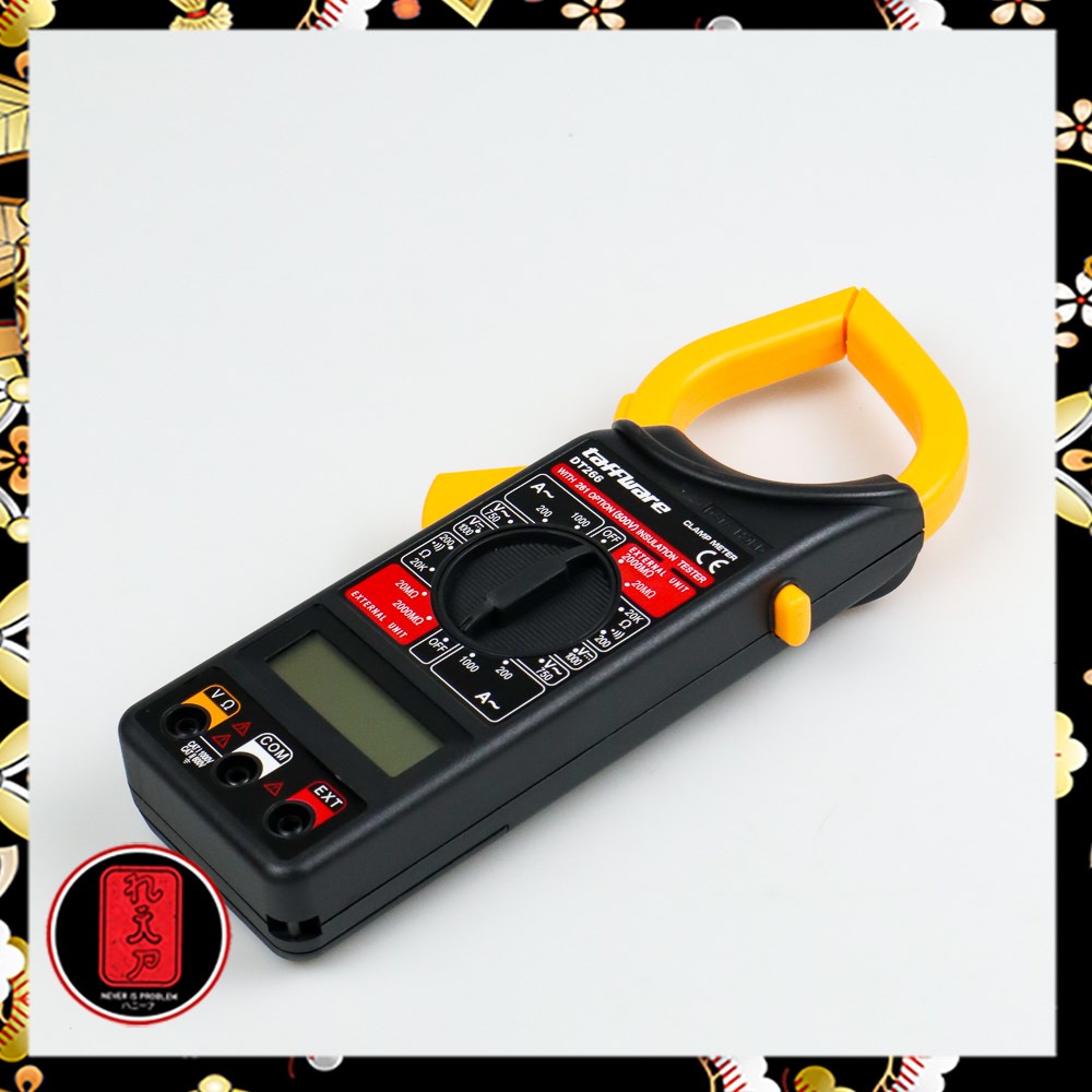 Taffware Digital Clamp Multimeter Tang Ampere - DT266 - Black