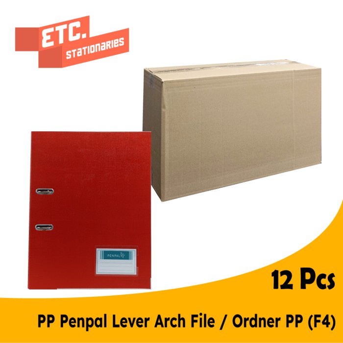 

Penpal Lever Arch File / Ordner Pp Folio (F4) Pl-401 [12 Pcs]