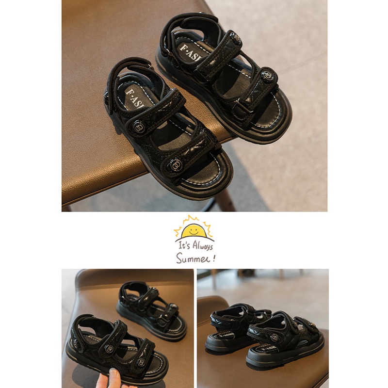 COD BAYAR DITEMPAT !!! 30151 Sandal Anak Perempuan Double Strap Fashion No Box