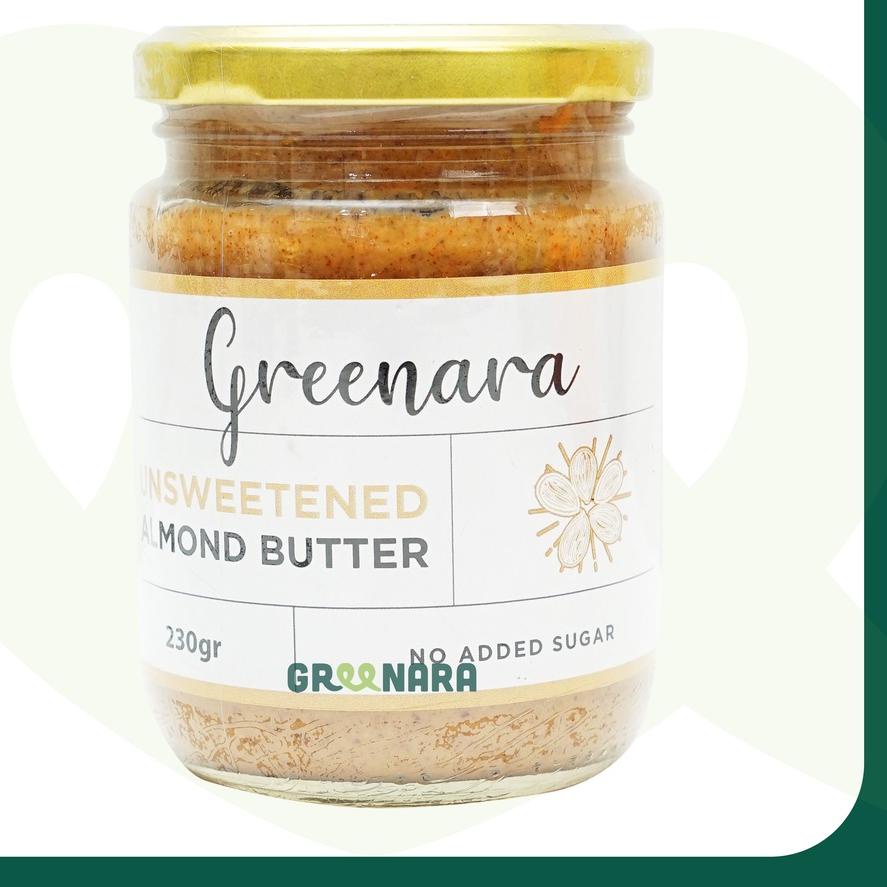 

✬ Greenara Homemade - Unsweetened Almond Butter / Selai Almond ☁