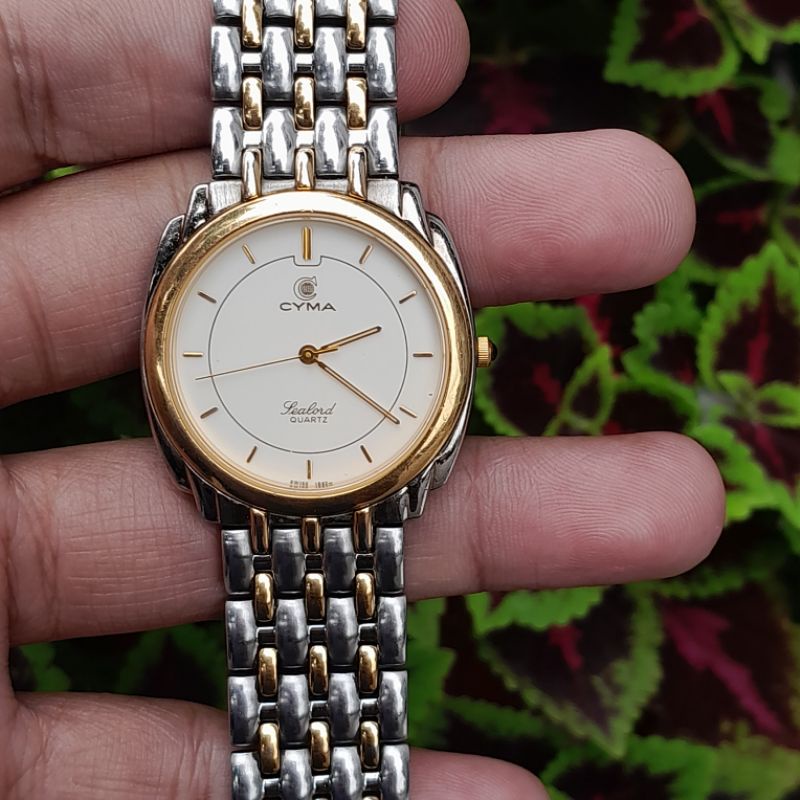 Jam tangan CYMA Sealord quartz watch switzerland