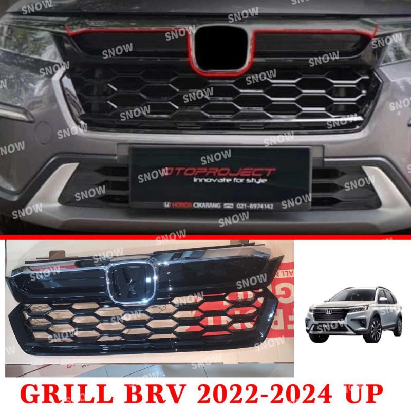 Grill Depan Bumper Honda Brv 2022 2023 2024 Hitam Modulo